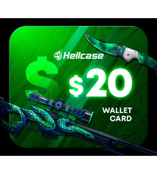 Hellcase.com 20 USD Wallet Card Code Key GLOBAL